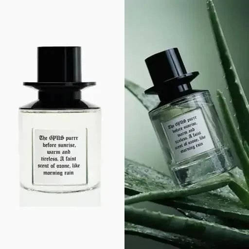 GPUS perfume bottle studio and lifestyle shots